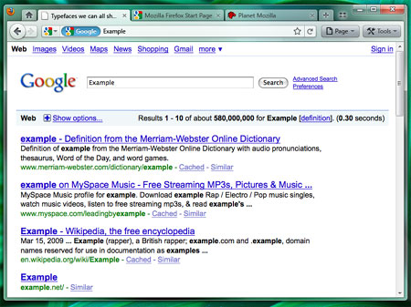 Firefox 4.0 Screenshot