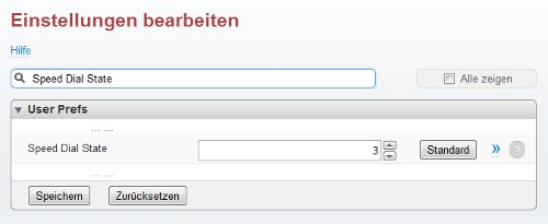 Opera-Schnellwahl: Speed Dial State ändern