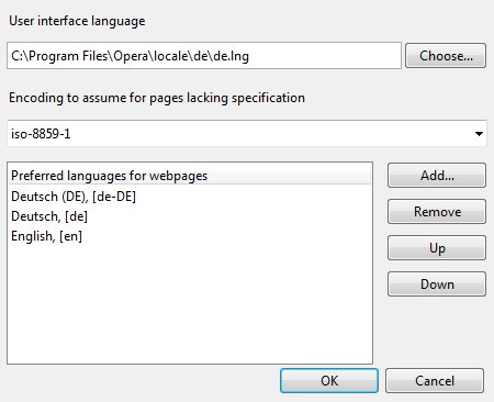 User Interface Language