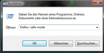 Firefox SafeMode per Kommandozeile