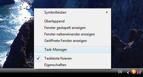 Task-Manager von Windows öffnen