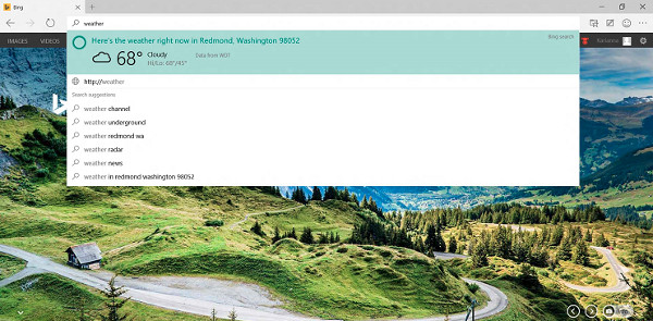 Screenshot von Microsoft Spartan