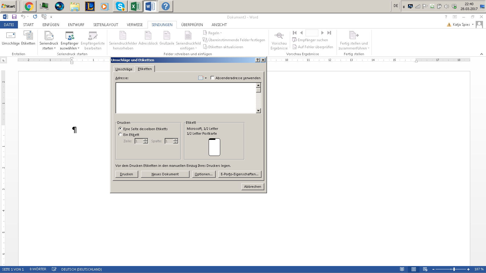 Etiketten Erstellen Und Drucken Mit Microsoft Word Und Excel