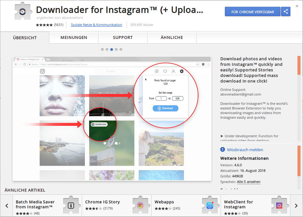 instagram download extension