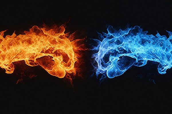 Cooles Hintergrundbild: Faust aus Feuer und Eis